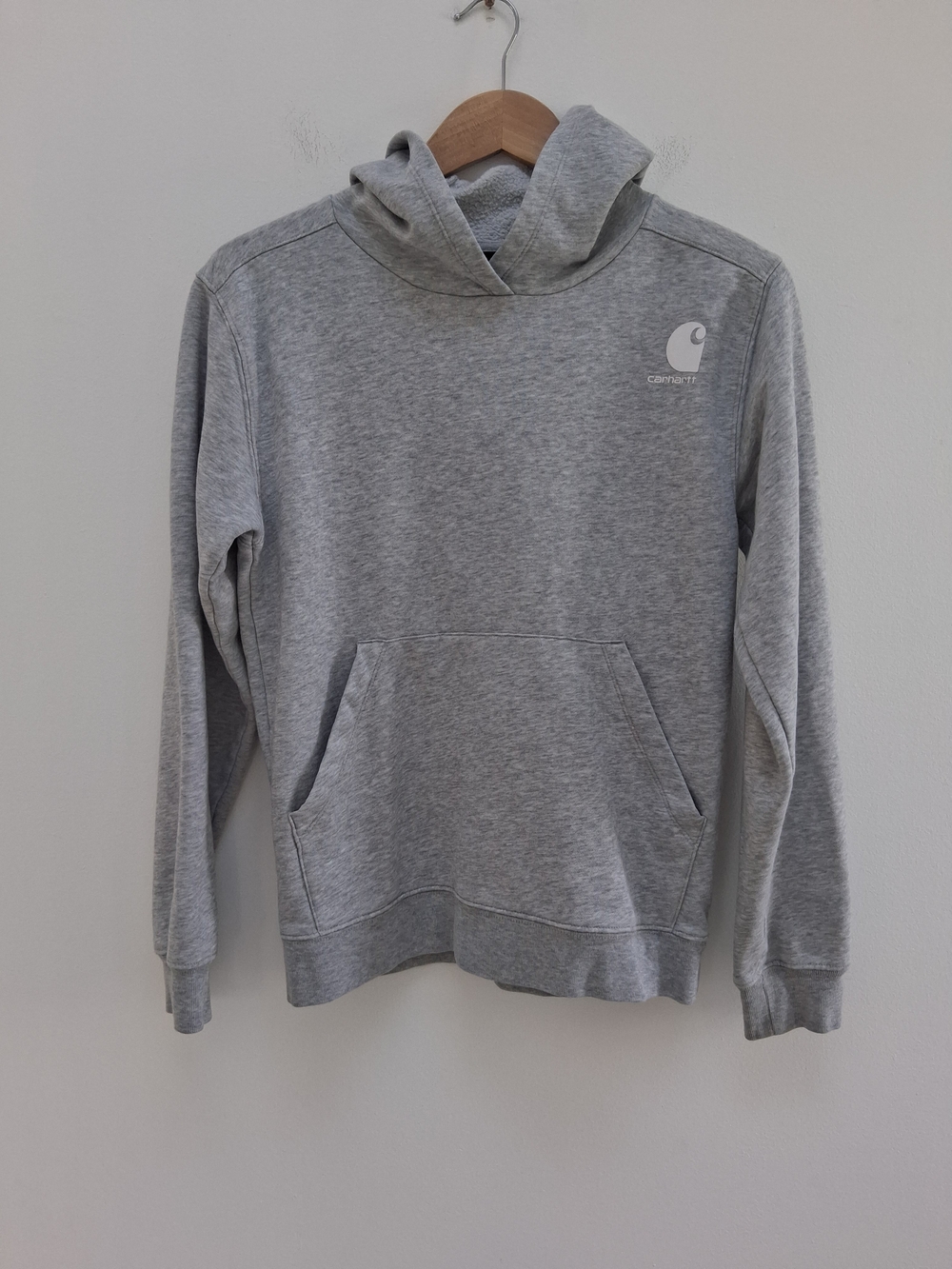 Carhartt Boys' Gray Long Sleeve  Pullover Hoodie Sweatshirt Size XL (14)